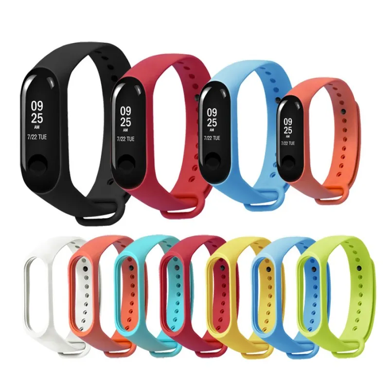 Comprar 20 Pieces Strap Replacement Compatible with Xiaomi Mi Band 4 / Xiaomi  Mi Band 3, Bands for Xiaomi Mi Band 4 Bracelet Wristbands Accessories  Silicone for Mi Fit 3 Straps (20